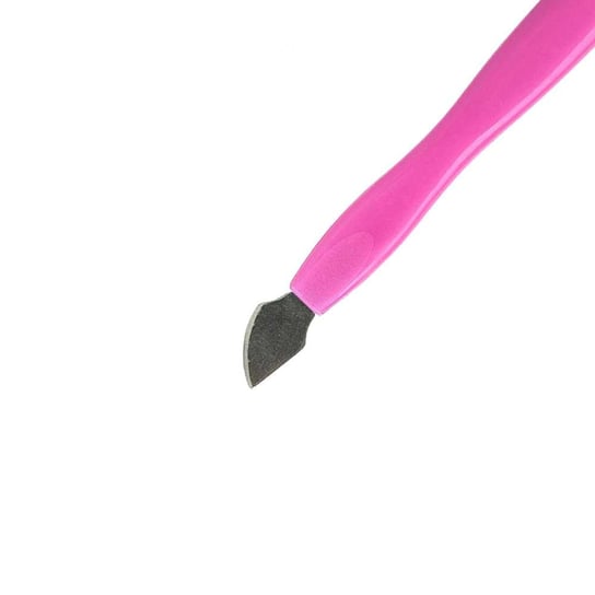 Dłutko dwustronne łopatka nożyk kopytko do odchylania skórek i usuwania naskórka różowe Molly Lac