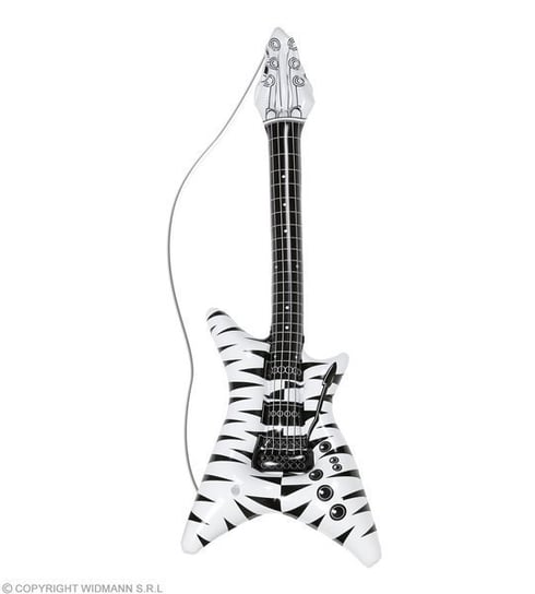 Dmuchana gitara, biało-czarna, 107 cm Winmann