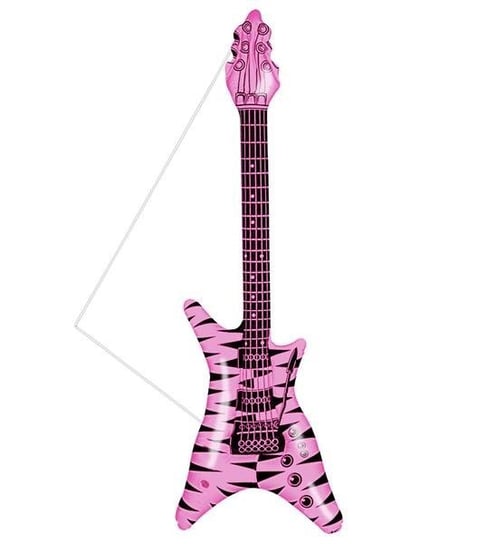 Dmuchana gitara Rock, różowa Winmann
