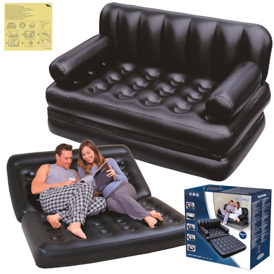 DMUCHANY MATERAC ŁÓŻKO SOFA DWUOSOBOWY BESTWAY XXL D806 elektrostator