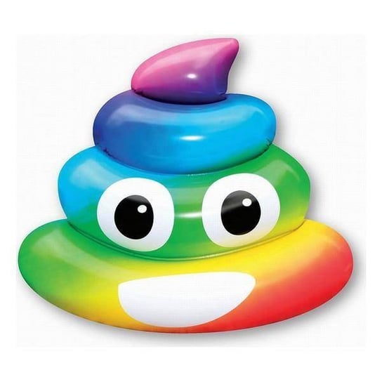 Dmuchany materac Rainbow Poo (107 x 121 x 26 cm) BBOutdoor