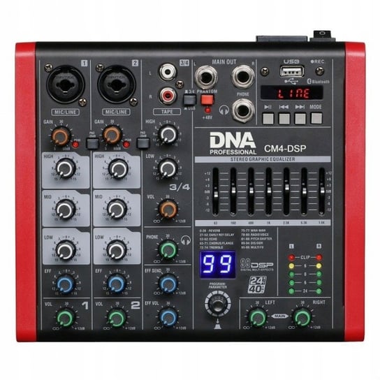 DNA CM4-DSP - MIKSER AUDIO USB MP3 BL DNA