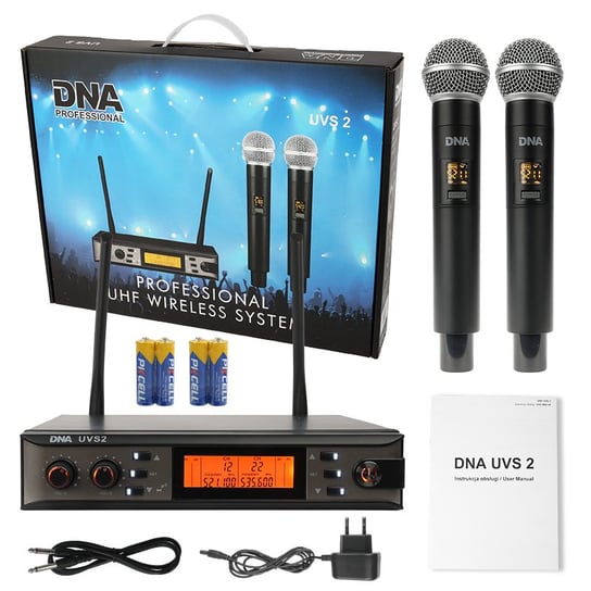 DNA UVS 2 bezprzewodowy mikrofonowy system nagłośnienia 518-542 MHz DNA