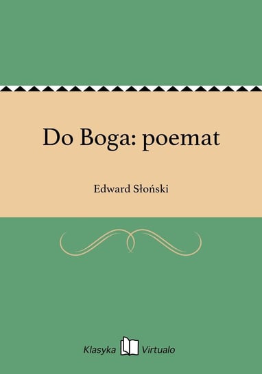 Do Boga: poemat - ebook epub Słoński Edward