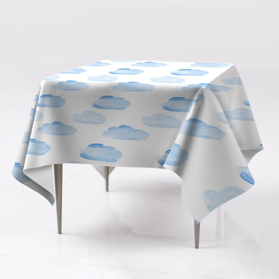 Do pokoju obrus na stół kolory Chmury ekologiczny, Fabricsy, 150x150 cm Fabricsy