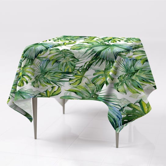 Do salonu obrus na stół kolory Gęsta dżungla wzory, Fabricsy, 150x150 cm Fabricsy