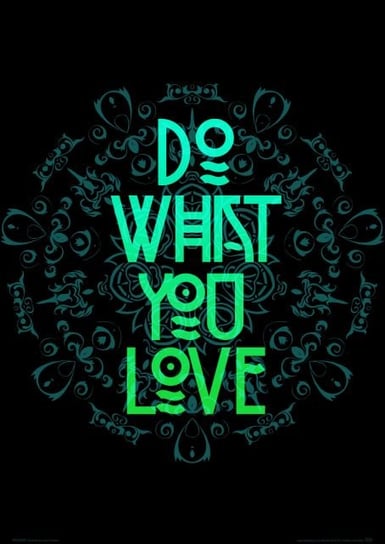 Do what you love - plakat A3 Nice Wall