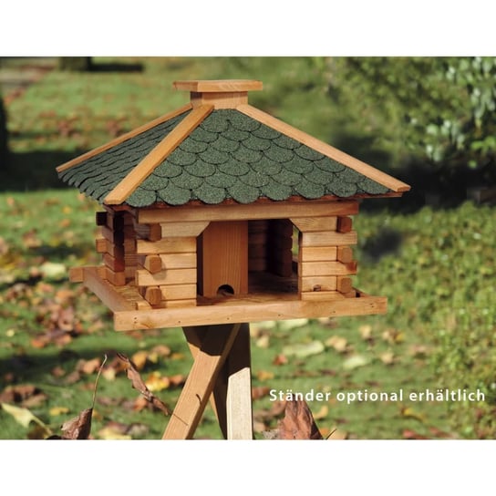 dobar Kwadratowy domek dla ptaków, zieleń i naturalny kolor drewna Inny producent