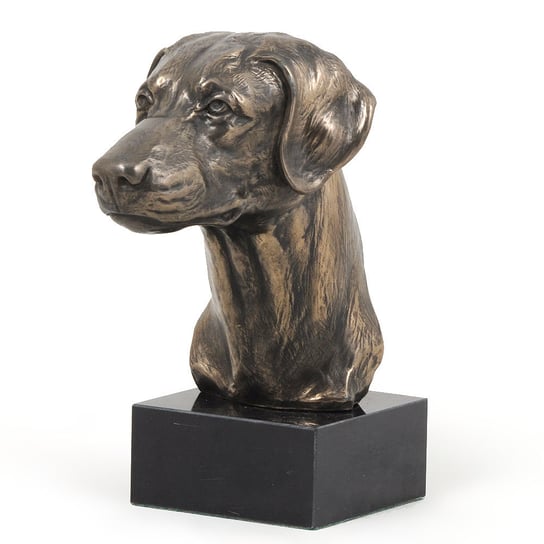 Doberman, Dobermann II - statuetka psa, popiersie na kamiennej podstawie, rzeźba, trofeum na wystawę psów marki Art-Dog Art-Dog