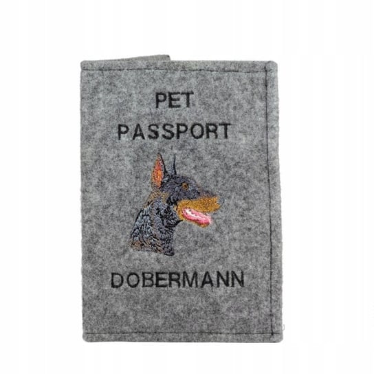 Doberman Haftowany pokrowiec na paszport Inna marka