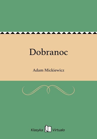 Dobranoc - ebook epub Mickiewicz Adam