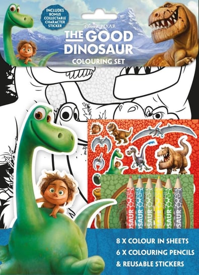 Dobry Dinozaur, zestaw do kolorowania z kredkami ANKER