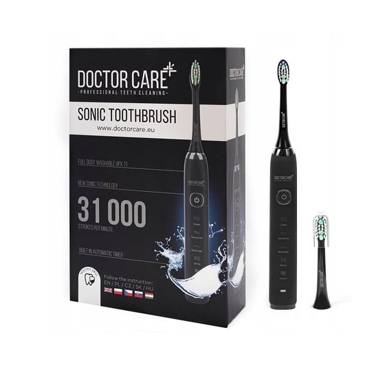 DOCTOR CARE, Sonic Toothbrush szczoteczka soniczna do zębów Black Doctor Care