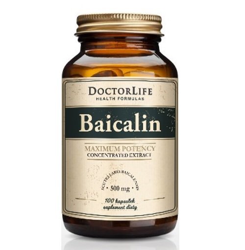 Doctor Life Baicalin tarczyca bajkalska 500mg suplement diety 100 kapsułek Doctor Life