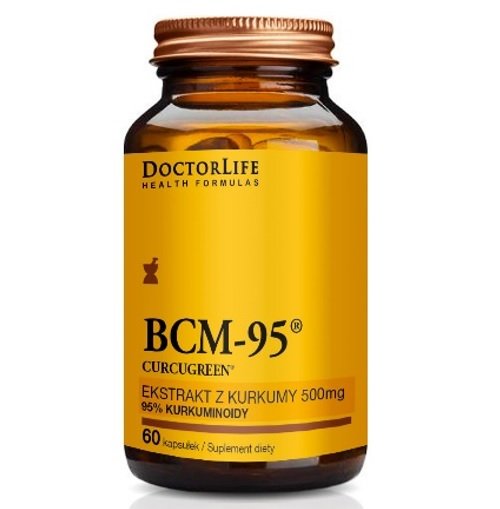 Doctor Life Bcm-95 curcugreen ekstrakt z kurkumy 500mg suplement diety 60 kapsułek Doctor Life
