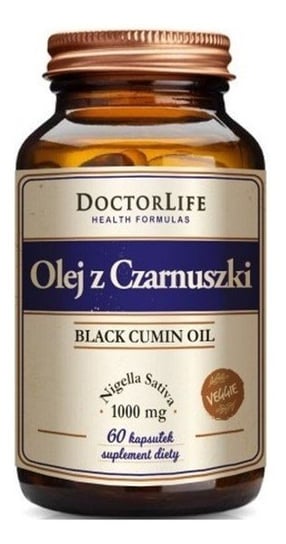 Doctor Life, Black Cumin Oil olej z czarnuszki 1000 mg, Suplement diety, 60 kaps. Doctor Life