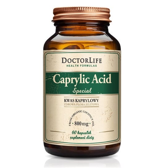 Doctor Life, Caprylic Acid Special, Kwas kaprylowy suplement diety, 800 mg, 60 kapsułek Doctor Life