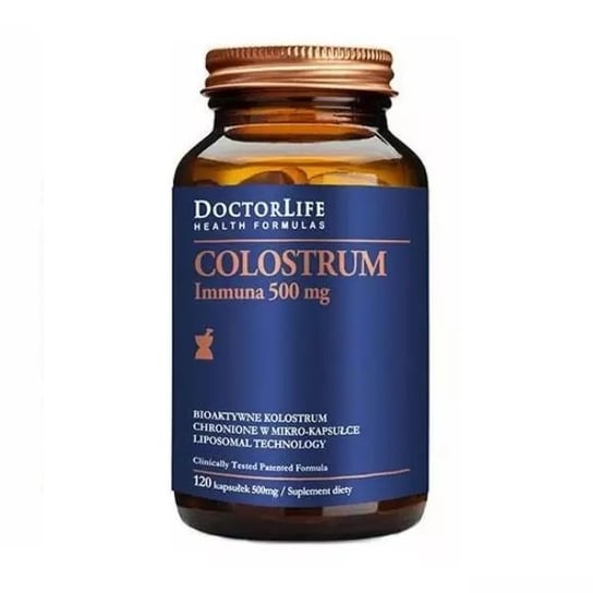 Doctor Life Colostrum Immunab bio-aktywne kolostrum 500mg suplement diety 90 kapsułek Inna marka