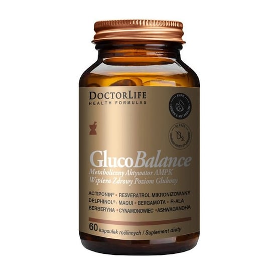 Doctor Life Glucobalance suplement diety w trosce o poziom glukozy 60 kapsułek Doctor Life