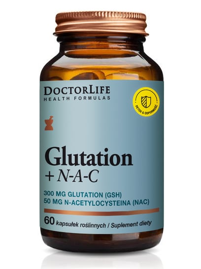 Doctor Life Glutation + n-a-c suplement diety wspomagający wątrobę 60 kapsułek Doctor Life