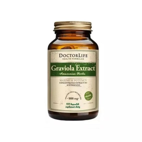 Doctor Life, Graviola Extract wyciąg z grawioli 4500 mg, Suplement diety, 90 kaps. Doctor Life