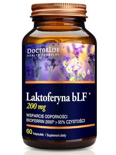 Doctor Life Laktoferyna blf 100mg suplement diety wspomagający odporność 60 kapsułek Doctor Life