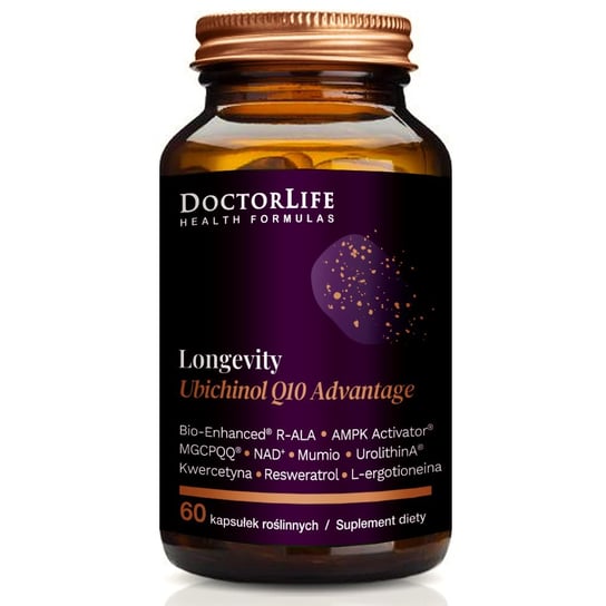 Doctor Life, Longevity Ubichinol Q10 Advantage suplement diety, 60 kapsułek Doctor Life