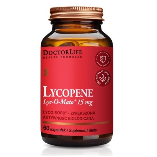 Doctor Life Lycopene likopen 25mg ekstrakt z pomidorów suplement diety 100 tabletek Doctor Life