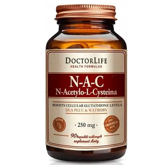 Doctor Life, N-A-C n-acetylo-l-cysteina 500 mg, Suplement diety, 60 kaps. Doctor Life