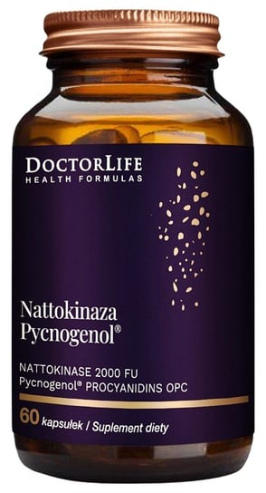 Doctor Life, NATTOKINASE 2000 FU Pycnogenol® PROCYANIDINS OPC, Suplement diety, 60 kaps. Inna marka