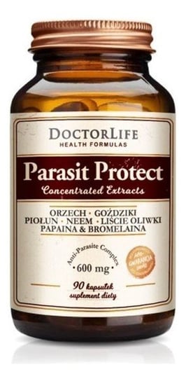 Doctor Life, Parasit Protect wsparcie jelit 600 mg, Suplement diety, 90 kaps. Doctor Life