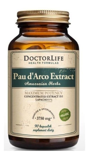 Doctor Life, Pau Darco Extract ekstrakt z kory wewnętrznej 3750 mg, Suplement diety, 90 kaps. Doctor Life