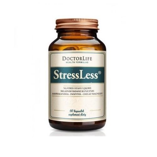 Doctor Life, StressLess na stres i stany lękowe, Suplement diety, 60 kaps. Doctor Life