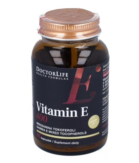 Doctor Life, Vitamin E-400 268 mg,  Suplement diety, 100 kaps. Doctor Life