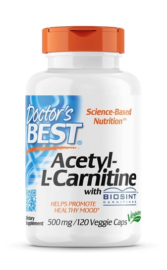 Doctor's Best Acetyl L-Karnityny z Biosint 500 mg - Suplement diety, 60 kaps. Doctor's Best