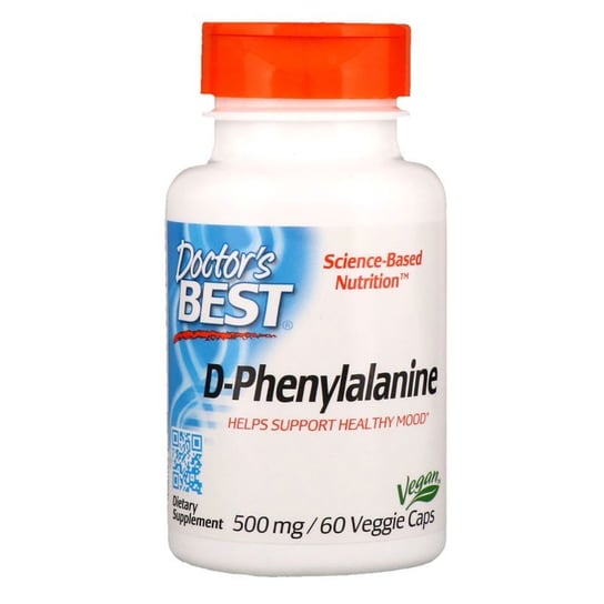 Doctor'S Best D-Phenylalanine Suplementy diety,  60 vege kaps. Doctor's Best