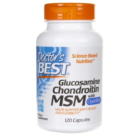 Doctor's Best, Glukozamina Chondroityna MSM, Suplement diety, 120 kaps. Doctor's Best