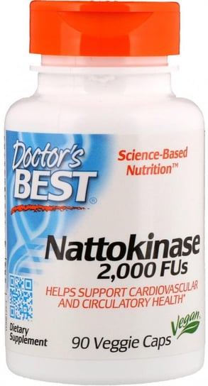 Doctor's Best, Nattokinaza 2000 FU, Suplement diety, 90 kaps. Doctor's Best