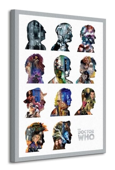 Doctor Who Silhouettes - obraz na płótnie Doktor Who