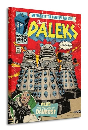 Doctor Who The Daleks Comic - obraz na płótnie Doktor Who