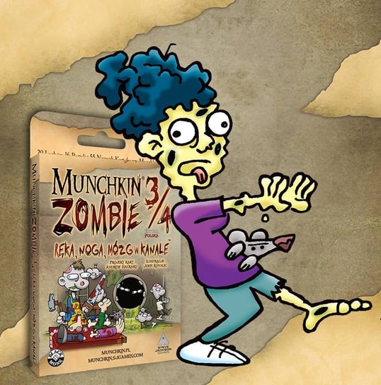 Dodatek do gry Munchkin Zombie 3/4 - Ręka, Noga, Mózg w kanale, Black Monk Black Monk