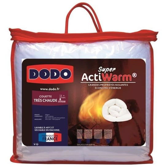 DODO Bardzo ciepła kołdra 450g/m² SUPER ACTIWARM 200x200 cm biała Dodo