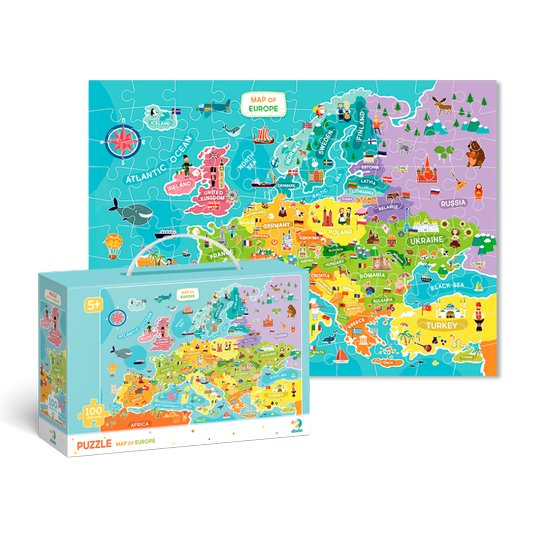 Dodo, puzzle, Mapa Europy, 100 el. Dodo