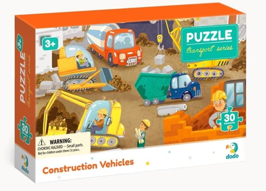 Dodo, puzzle, Professions Construction Vehicles, 30 el. Dodo