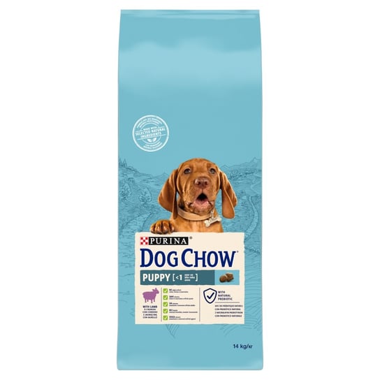 DOG CHOW, Puppy Sucha karma dla szczeniąt z jagnięciną, 14 kg Purina