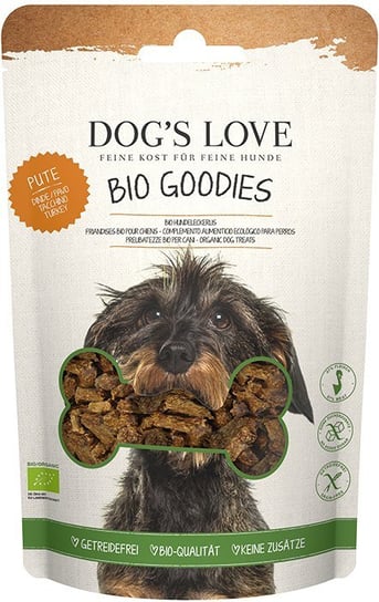 DOG'S LOVE BIO Goodies Pute - ekologiczne mięso indyka przysmaki dla psa (150g) Lovedog