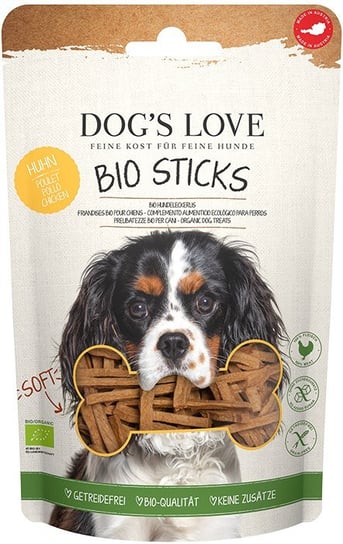 DOG'S LOVE BIO sticks - miękkie patyczki z ekologicznego mięsa kurczaka przysmaki dla psa (150g) Lovedog