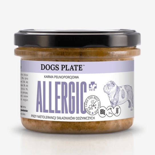 Dogs Plate Vet Allergic Z Koniną Dla Alergików 180G Dogs Plate