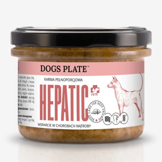 Dogs Plate Vet Hepatic karma dla psów na wątrobę z indykiem 180g Dogs Plate