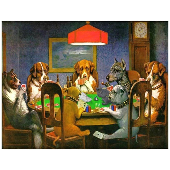 Dogs Playing Poker - A Friend In Need 60x80 Legendarte